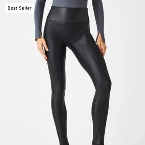 Spanx Faux Leather Leggings - Black